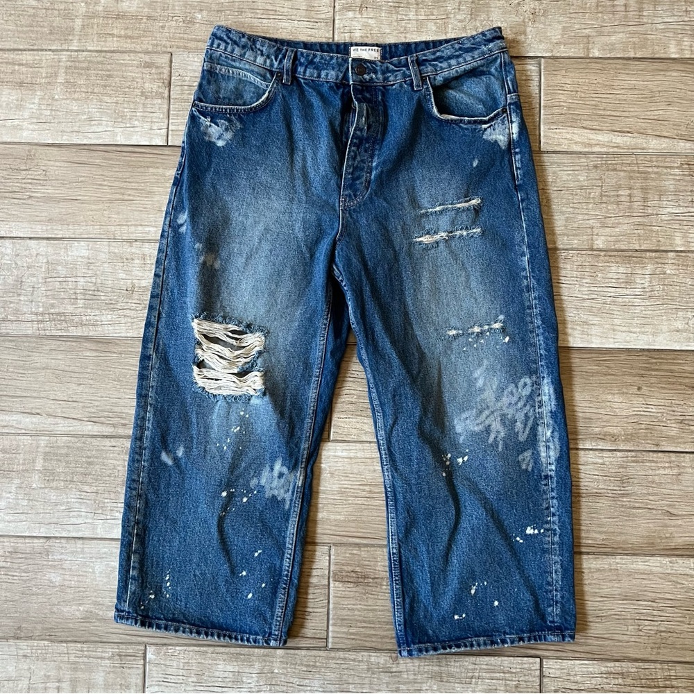 We the free deep trance dropped boyfriend jeans